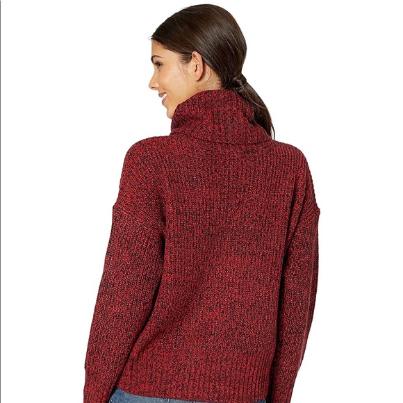 Sanctuary the Roll Neck Sweater Party Red/Black - Picture 4 of 8
